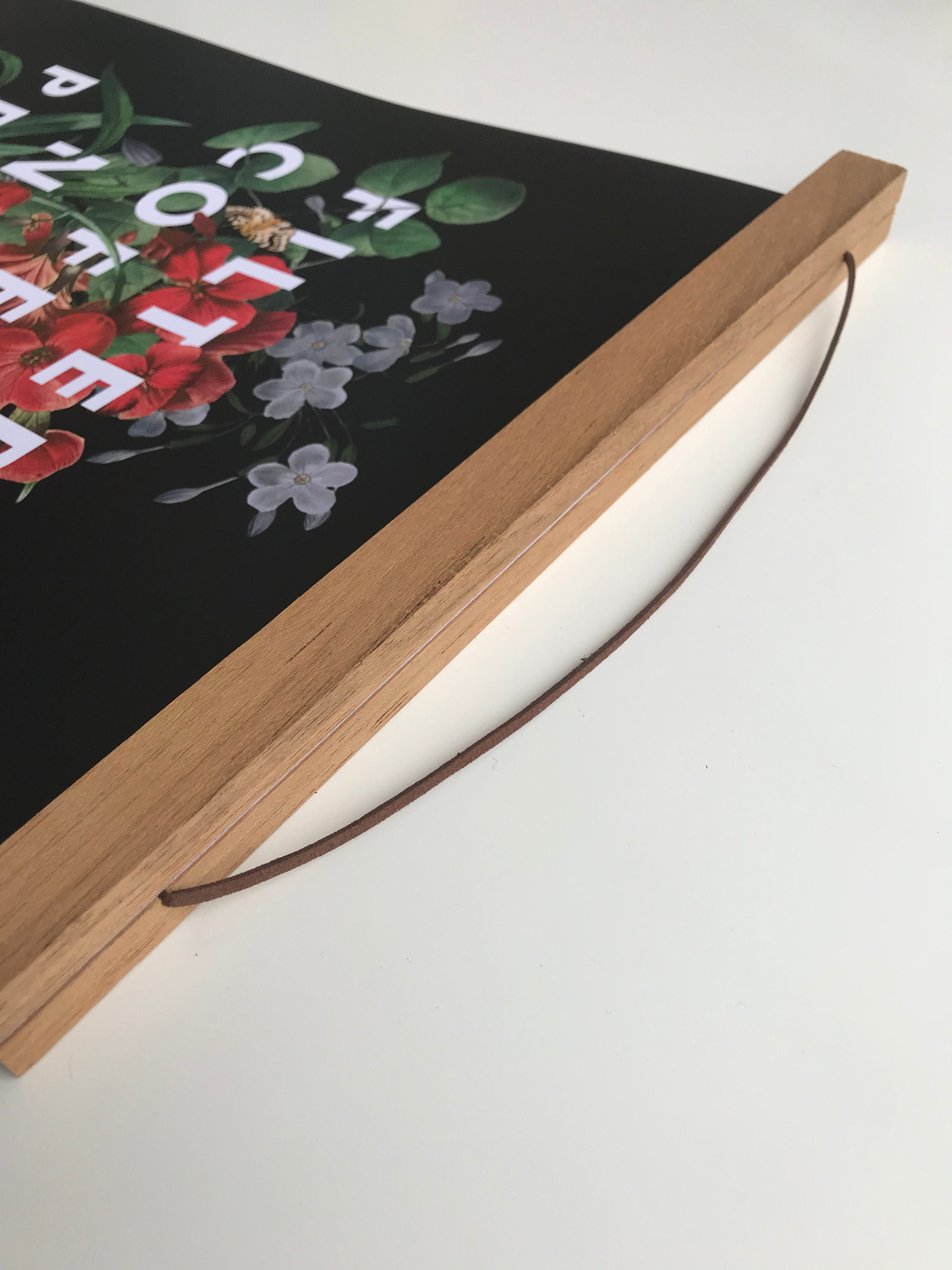 Magnetic Wooden Poster Hanger Frame - MEDIUM