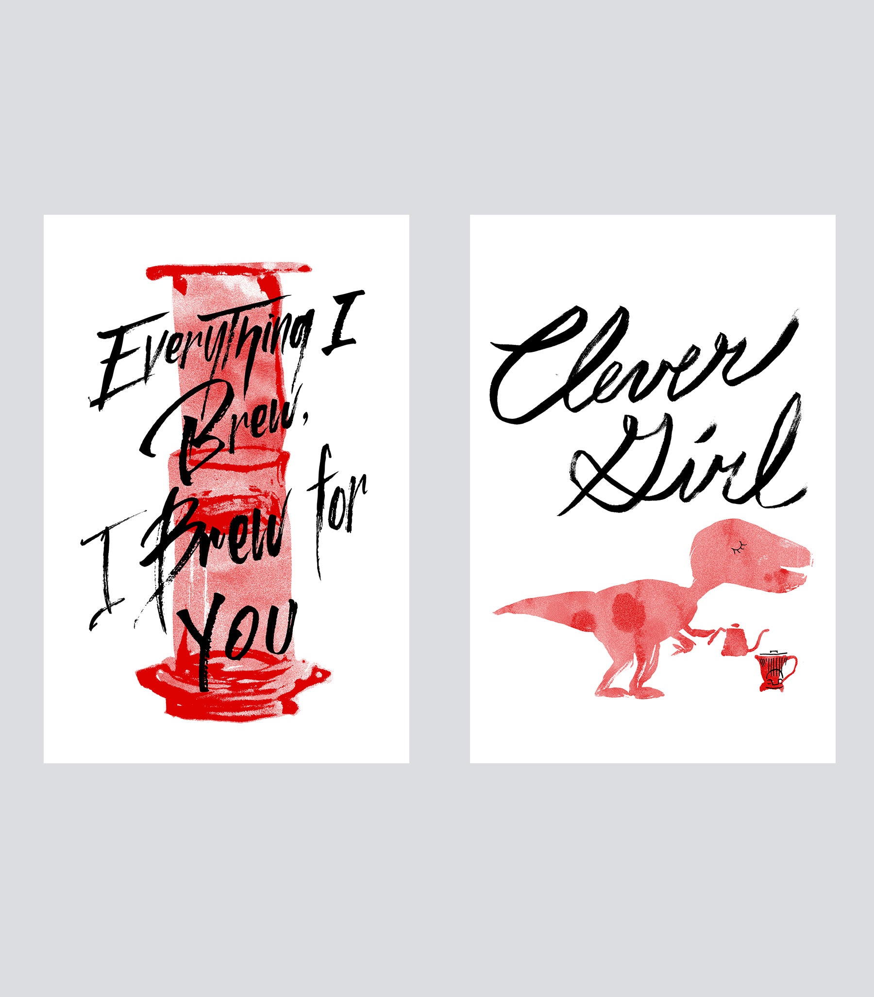 (EUROPE) Barista Valentine's Cards