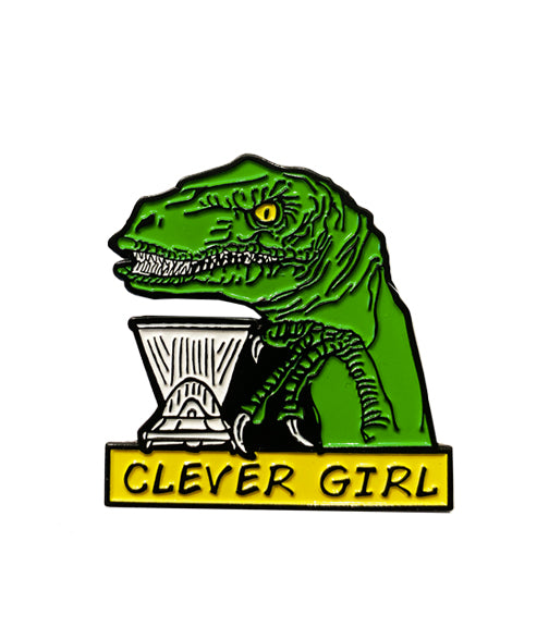 Caffiend - Clever Girl Pin