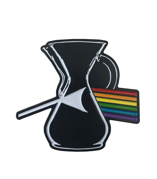 Caffiend - Darkside of the Chemex Pin