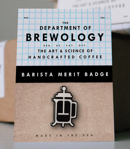 (EUROPE) Barista Merit Badge - French Press
