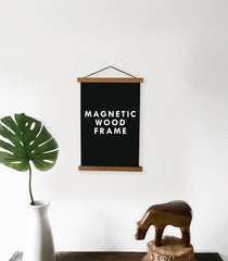 Magnetic Wooden Poster Hanger Frame - MEDIUM