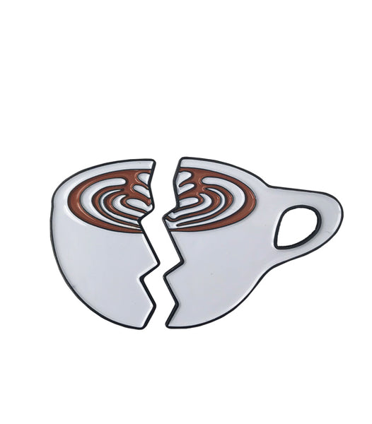 Caffiend - Split Latte pin – Department of Brewology