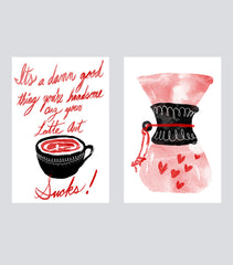 Barista Valentine's Cards