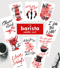 (EUROPE) Barista Valentine's Cards